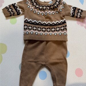 Old Navy Tan Patterned Kids One Piece